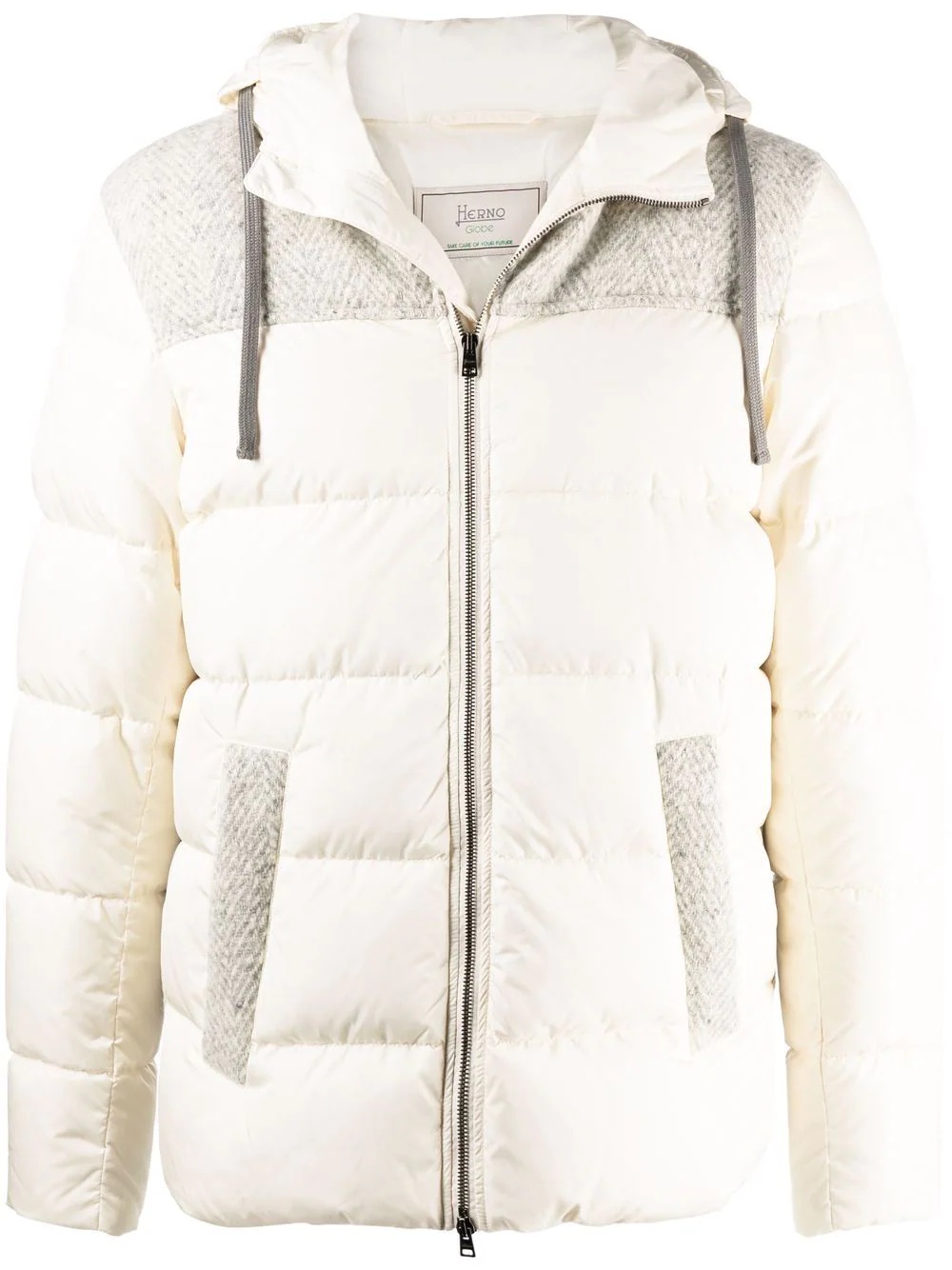 panelled padded jacket - 1