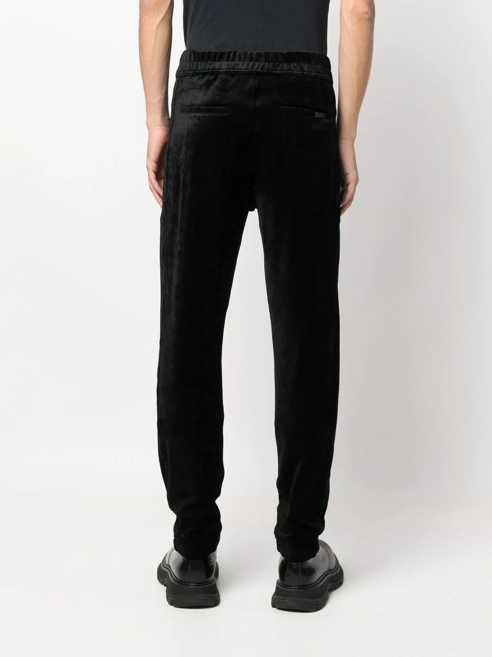 suede track pants - 4