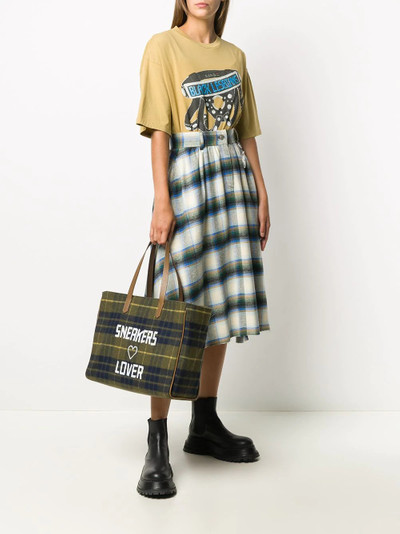 Golden Goose California East-West checkered bag outlook