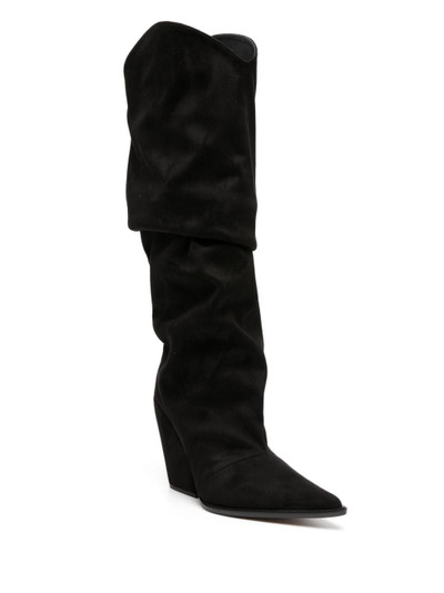 ALEXANDRE VAUTHIER Avi 110mm suede knee-high boots outlook