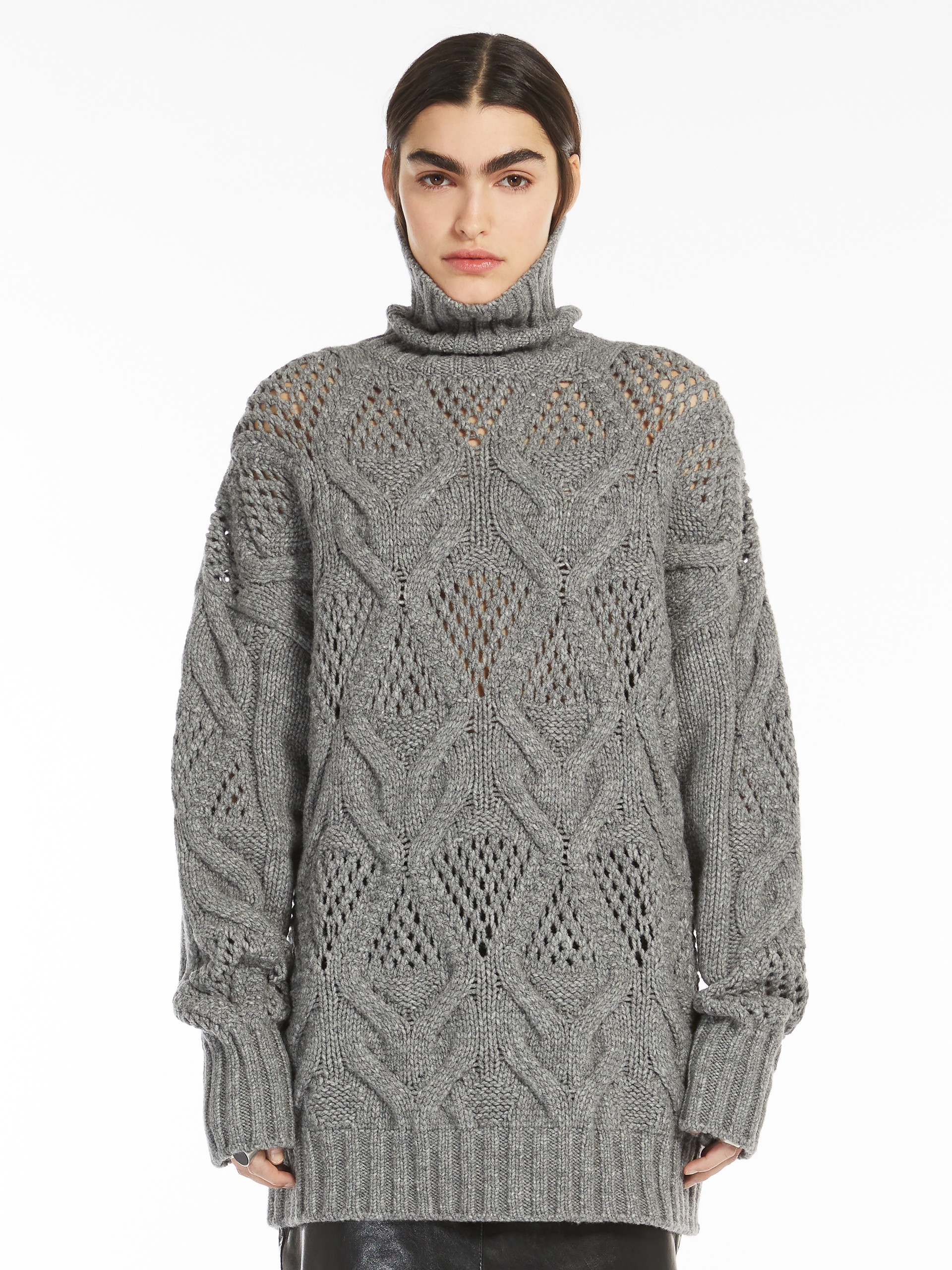 EDICOLA Diamond-knit maxi sweater - 3