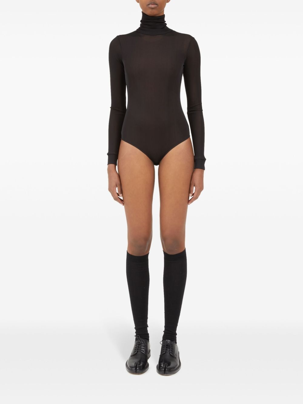 roll-neck long-sleeve bodysuit - 2