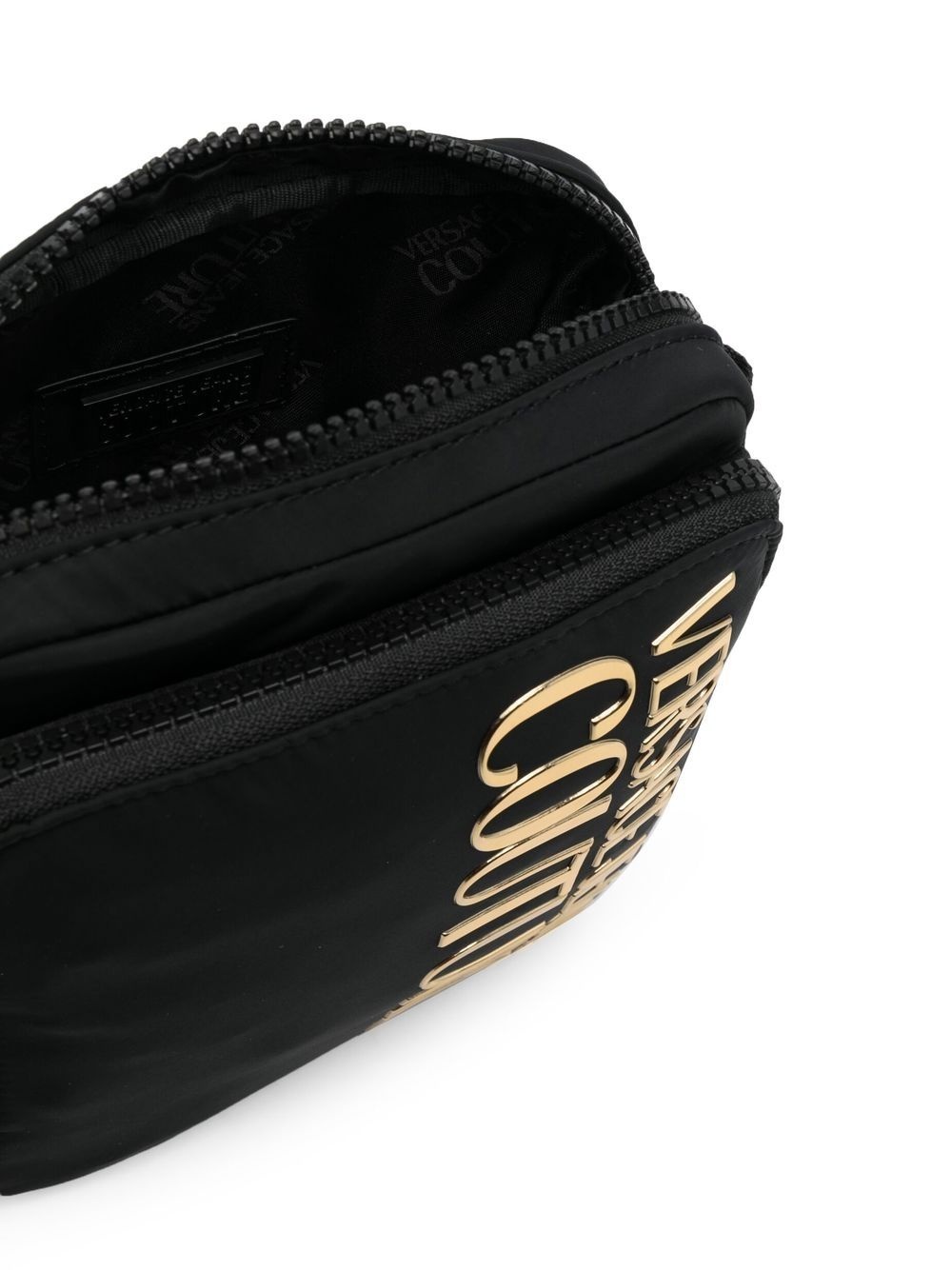 logo-plaque detail messenger bag - 5