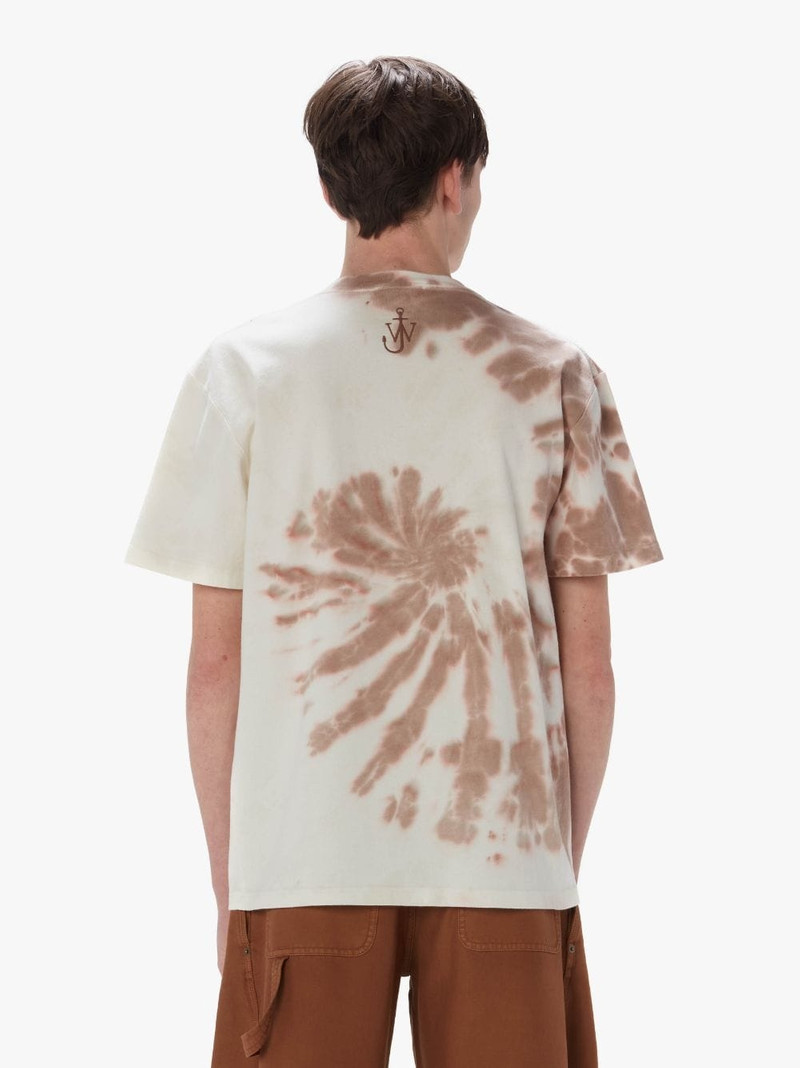 TIE DYE T-SHIRT WITH CAT PRINT 3