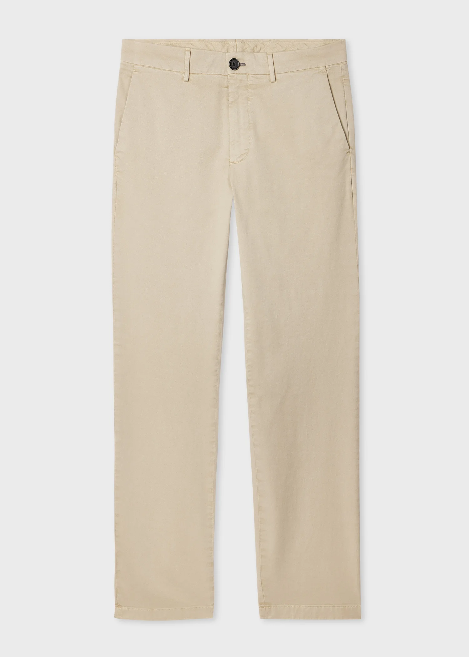 Mid-Fit Tan Garment-Dyed 'Broad Stripe Zebra' Chinos - 1
