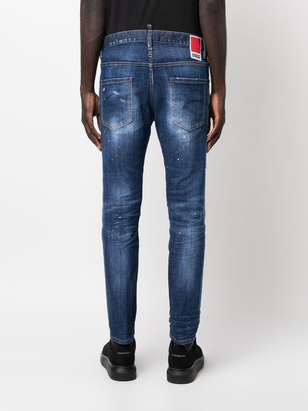 pain-splatter skinny jeans - 4