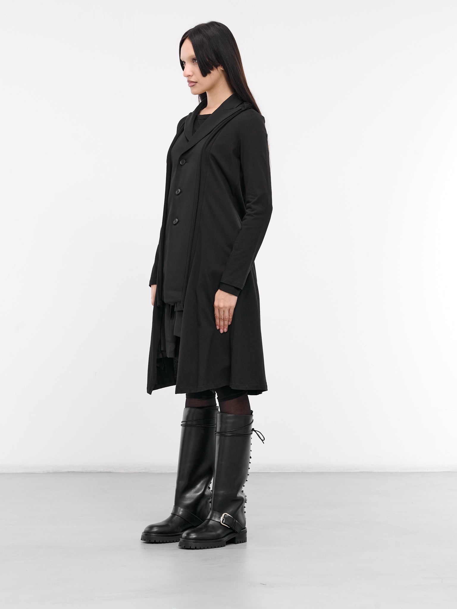 Gabardine Combination Long Jacket - 2