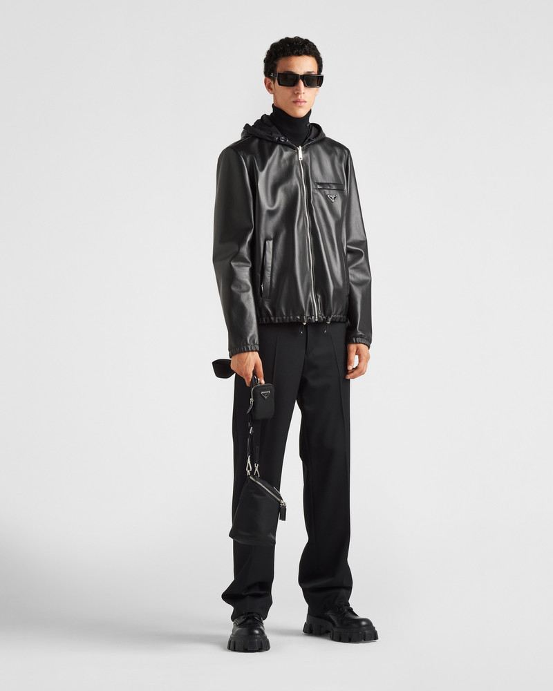 Prada Reversible nappa leather and Re-Nylon jacket outlook