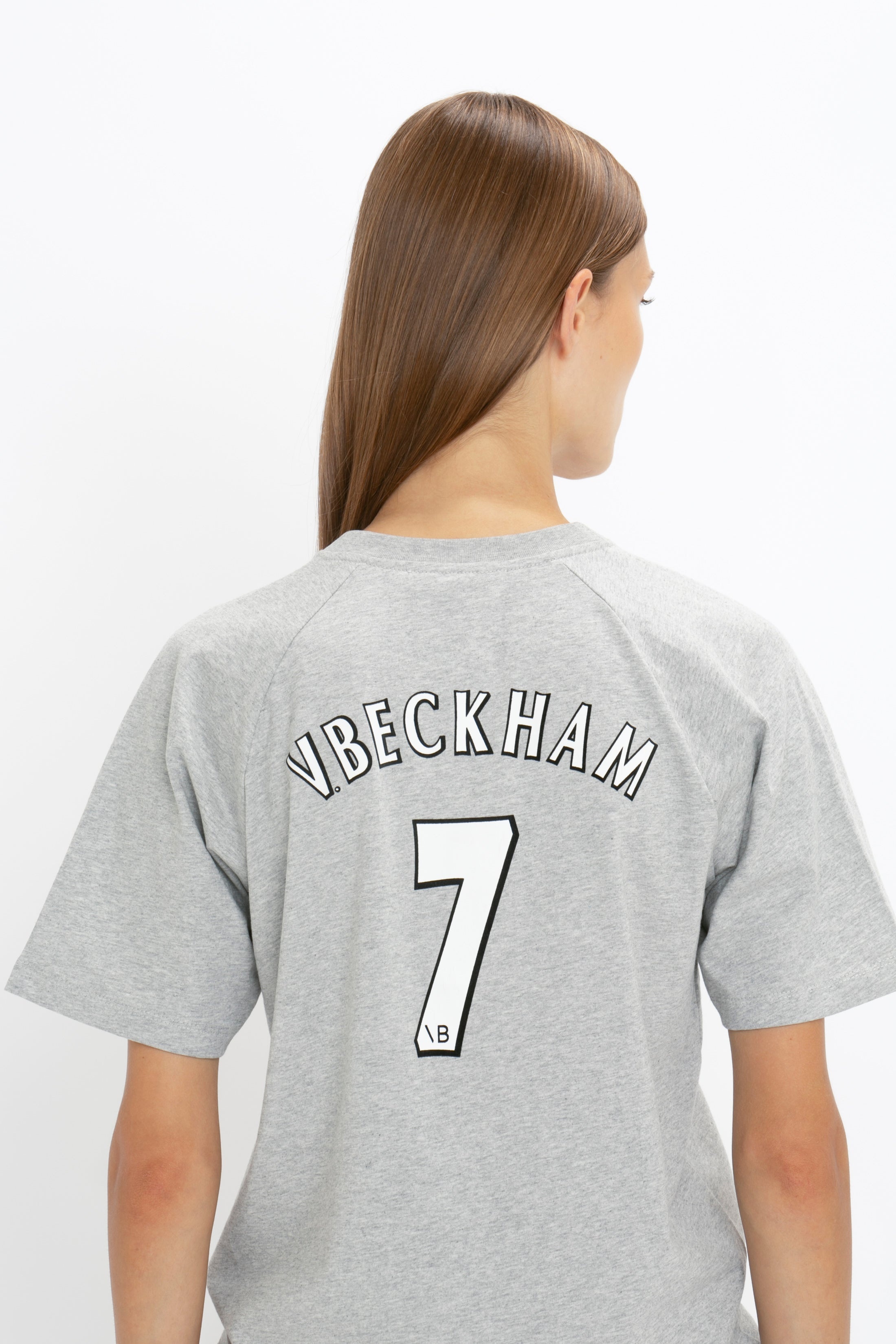 Football T-Shirt In Grey Marl - 5