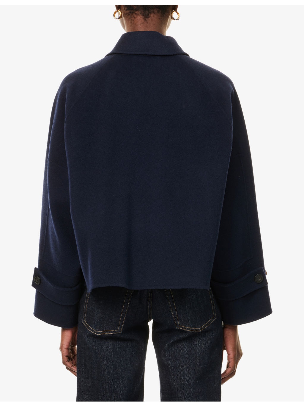 Carella Raglan-Sleeves Wool Coat - 4