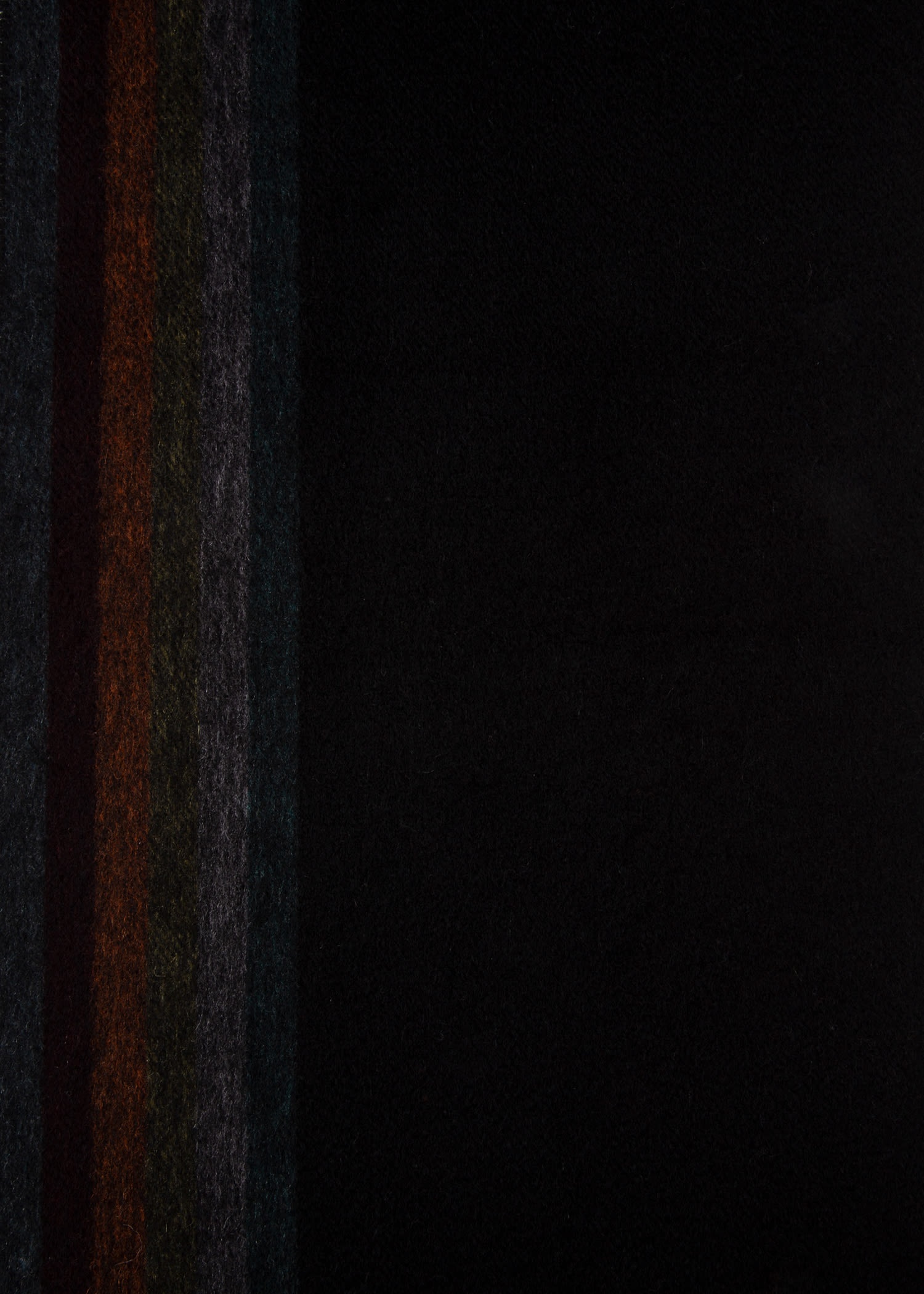 Cashmere Scarf With 'Artist Stripe' Trim - 3