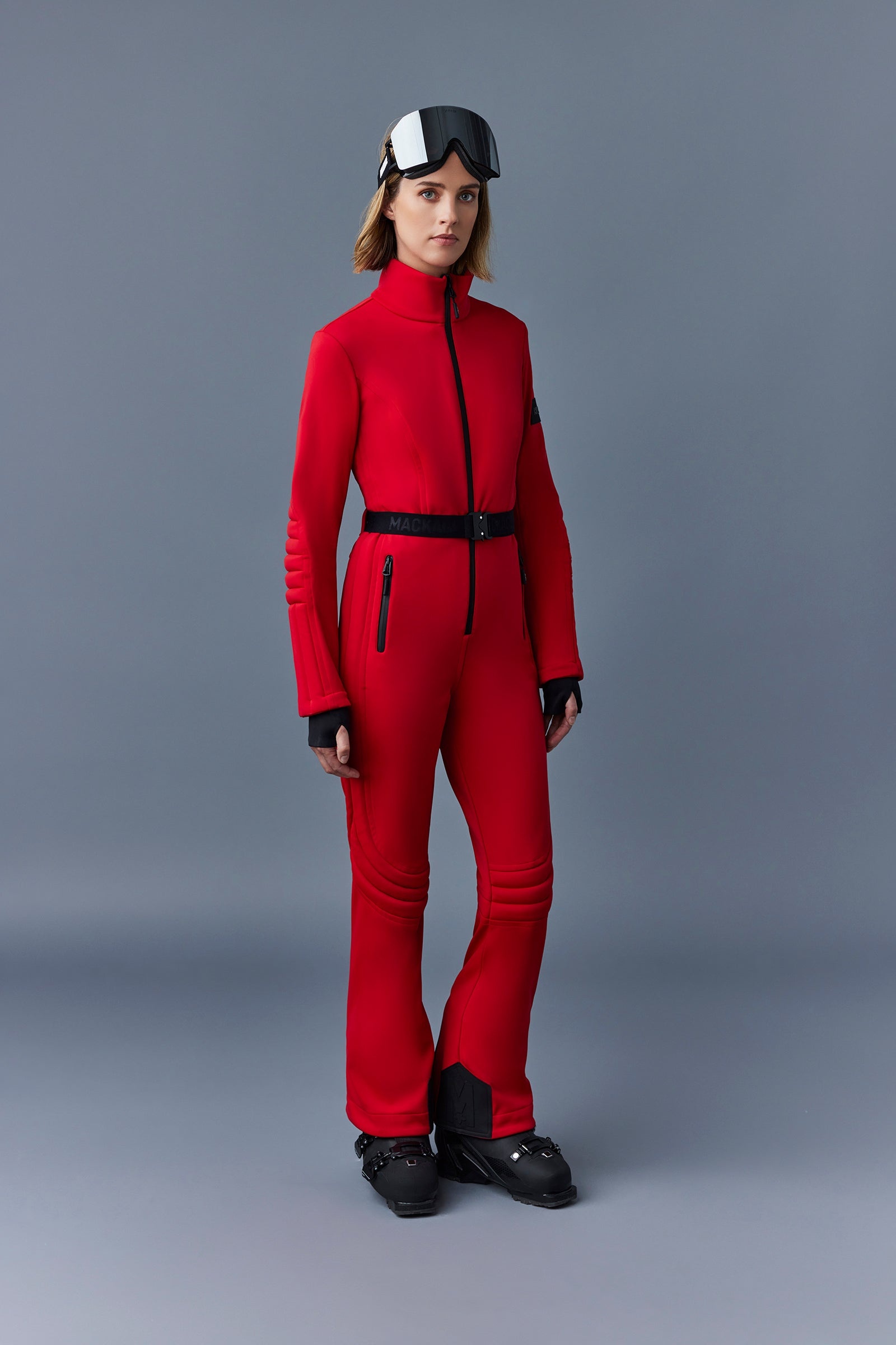 SHAWNA Techno fleece ski suit with articulated sleeves and knees - 3