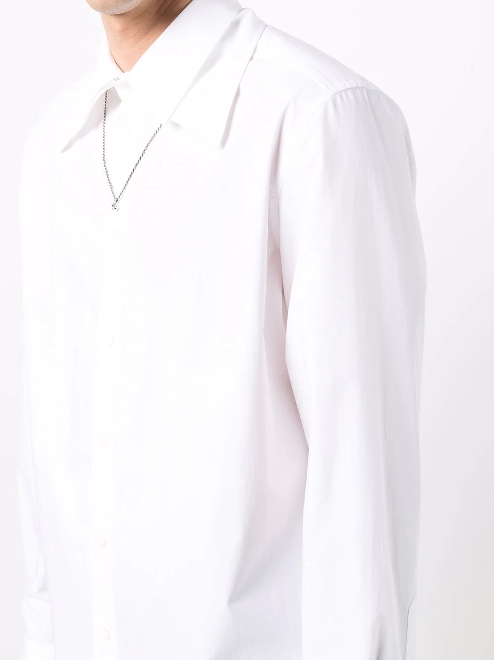 spread-collar cotton-poplin shirt - 5