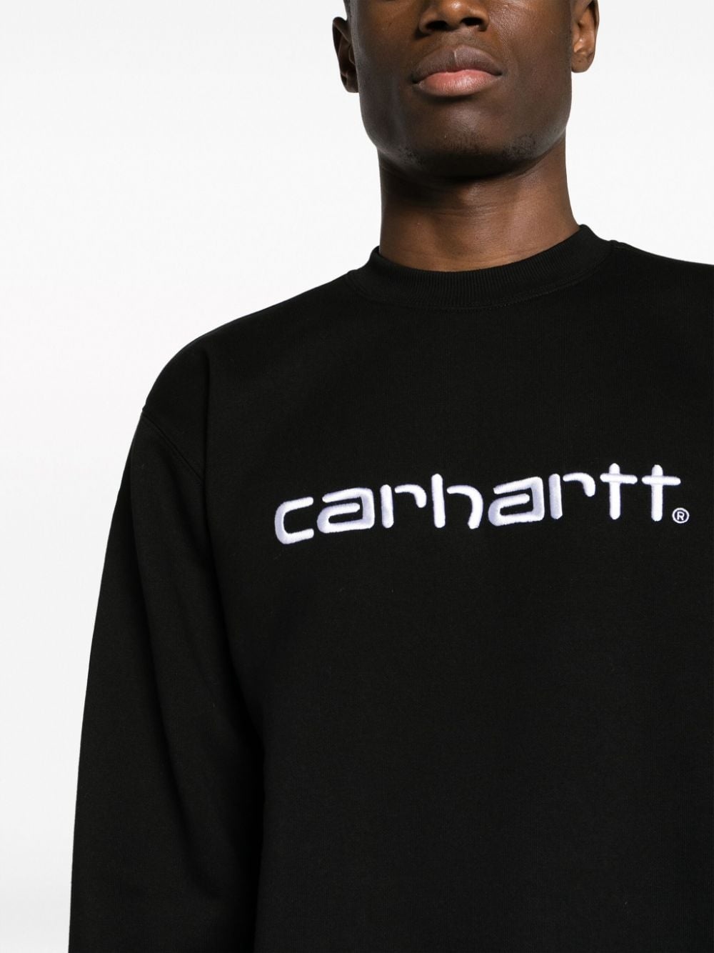 logo-embroidered crew-neck sweatshirt - 5