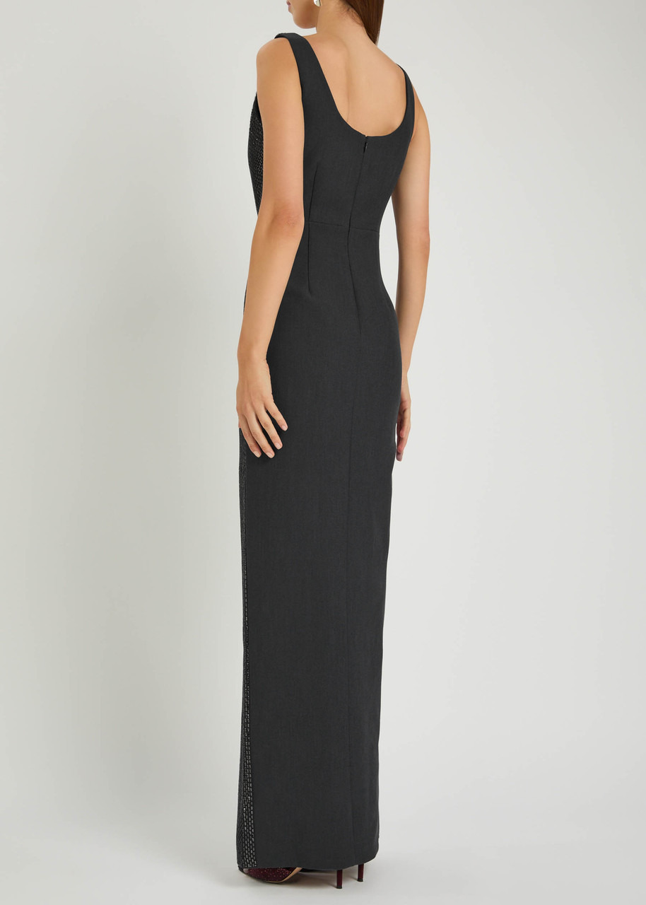 Roland Mouret Crystal-embellished Crepe Gown - 3