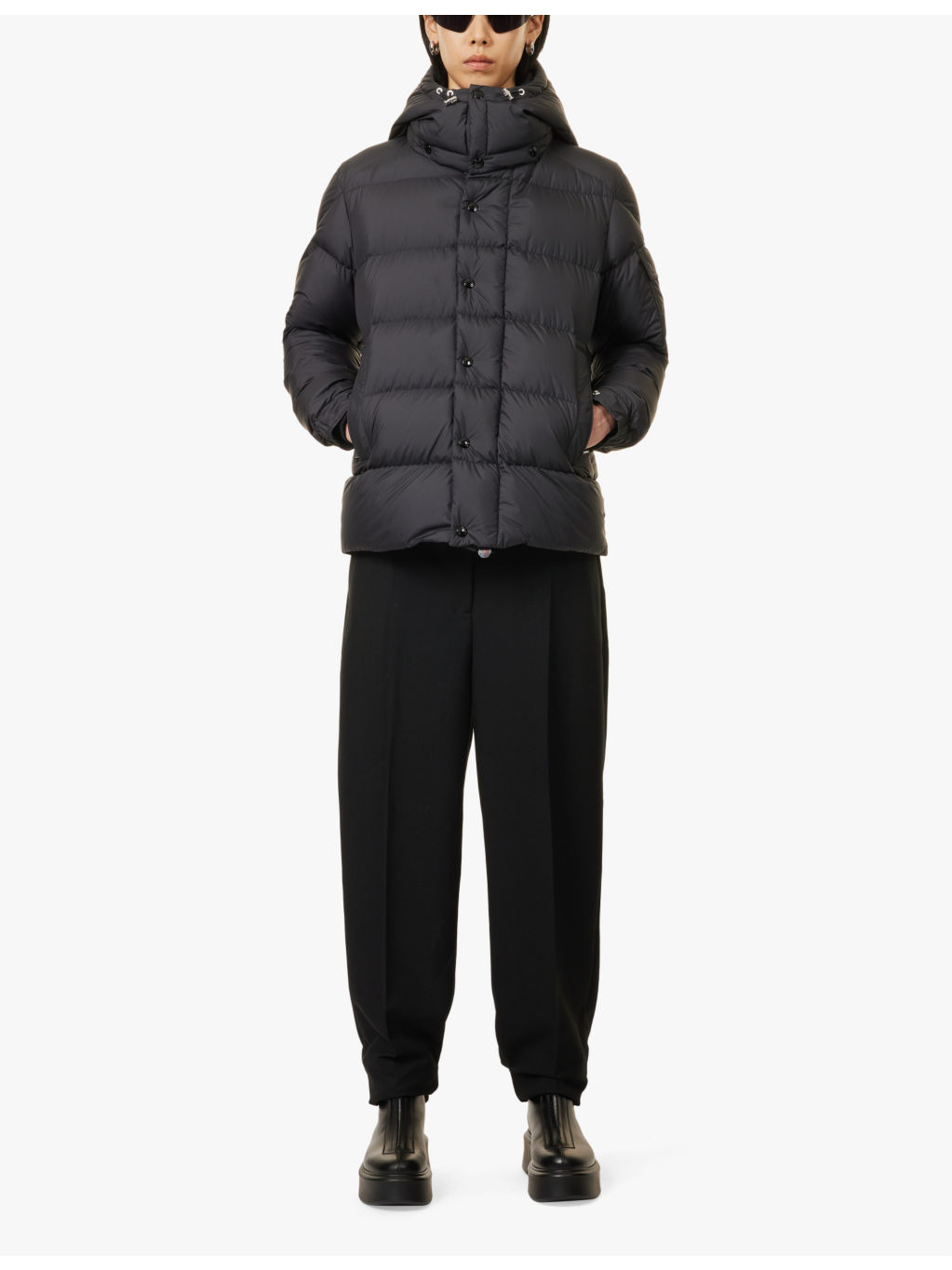 Maya 70 brand-patch regular-fit shell coat - 2