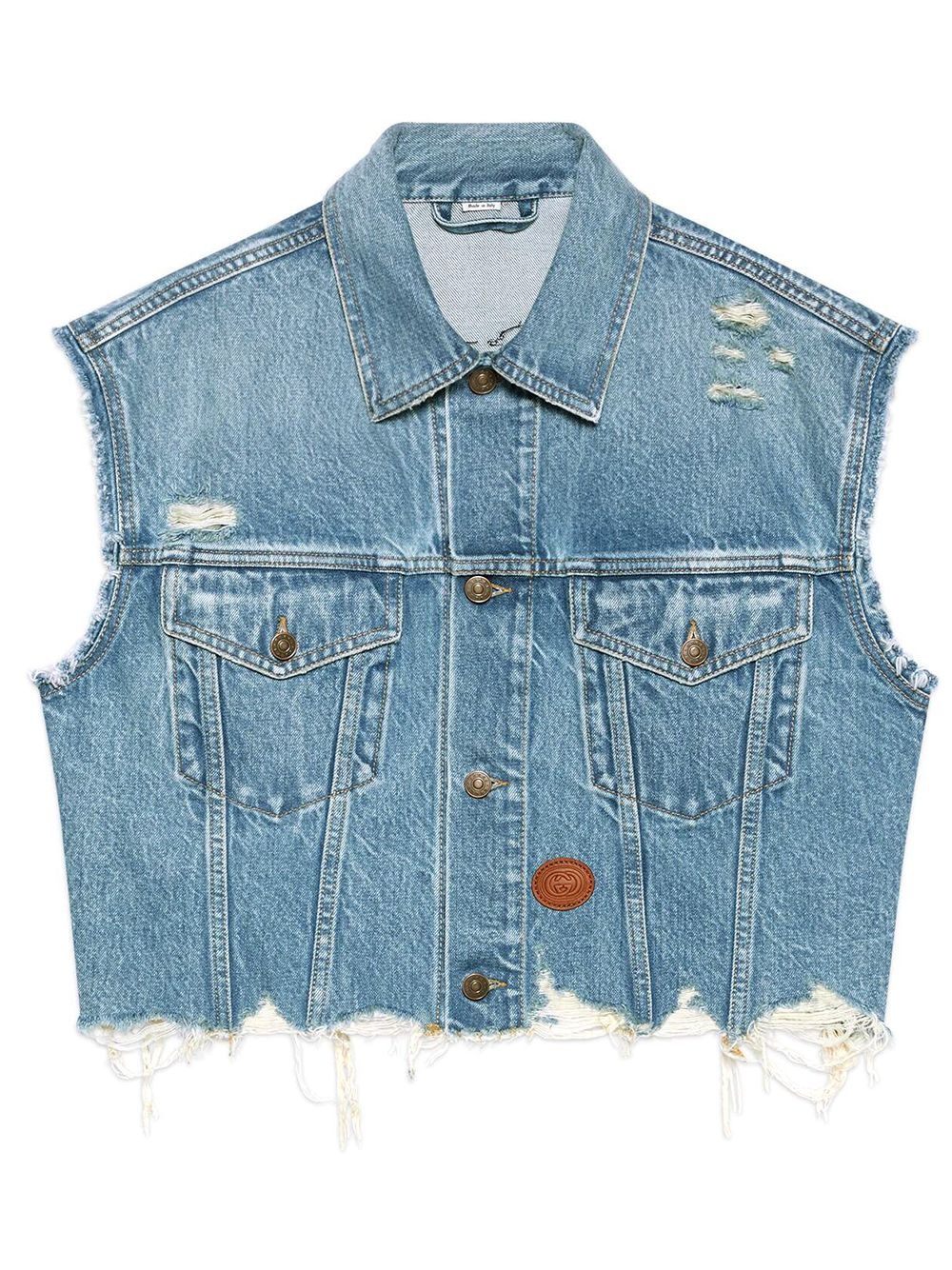 x Disney denim vest - 1