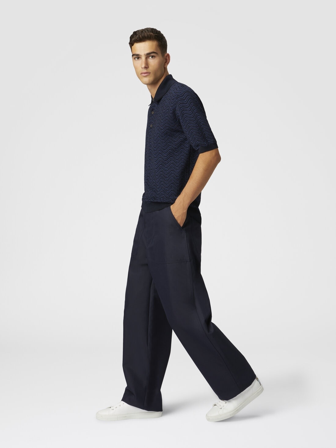 Cotton-blend drill cargo pants - 4