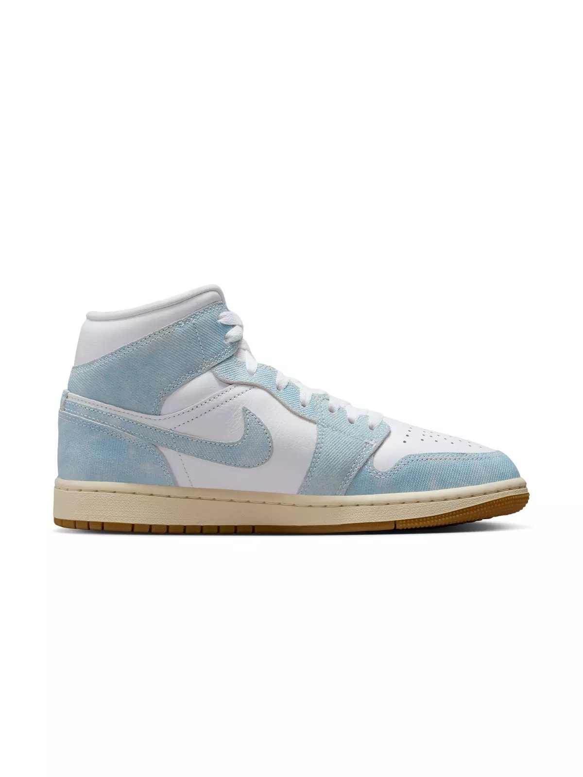 1 Mid SE "White/Worn Blue/Sail/Gum Light Brown" Women's Shoe - 2