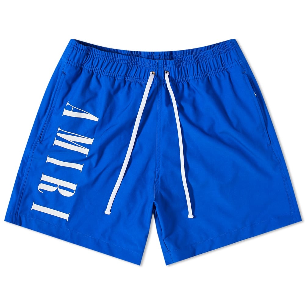 AMIRI Vertical Logo Swim Trunks - 1