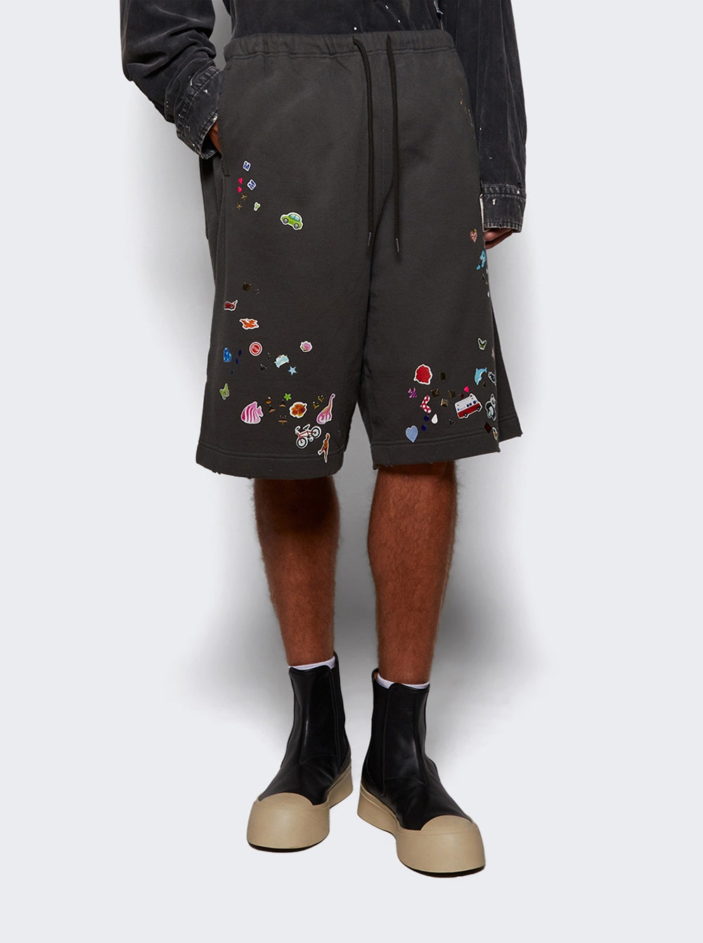 Sticker Shorts Black - 2