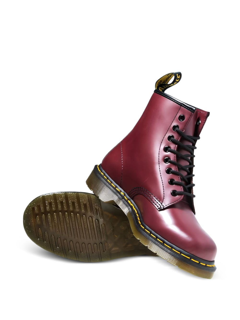 lace-up leather boots - 5