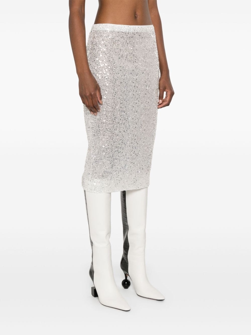 sequinned midi skirt - 3