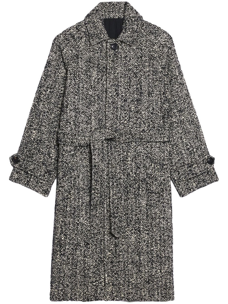 marl belted coat 1
