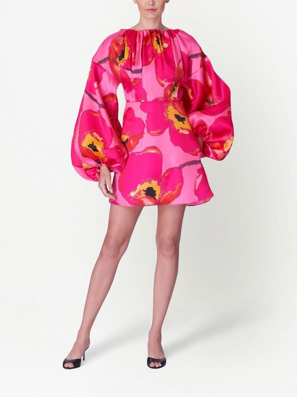 balloon-sleeves dress - 2