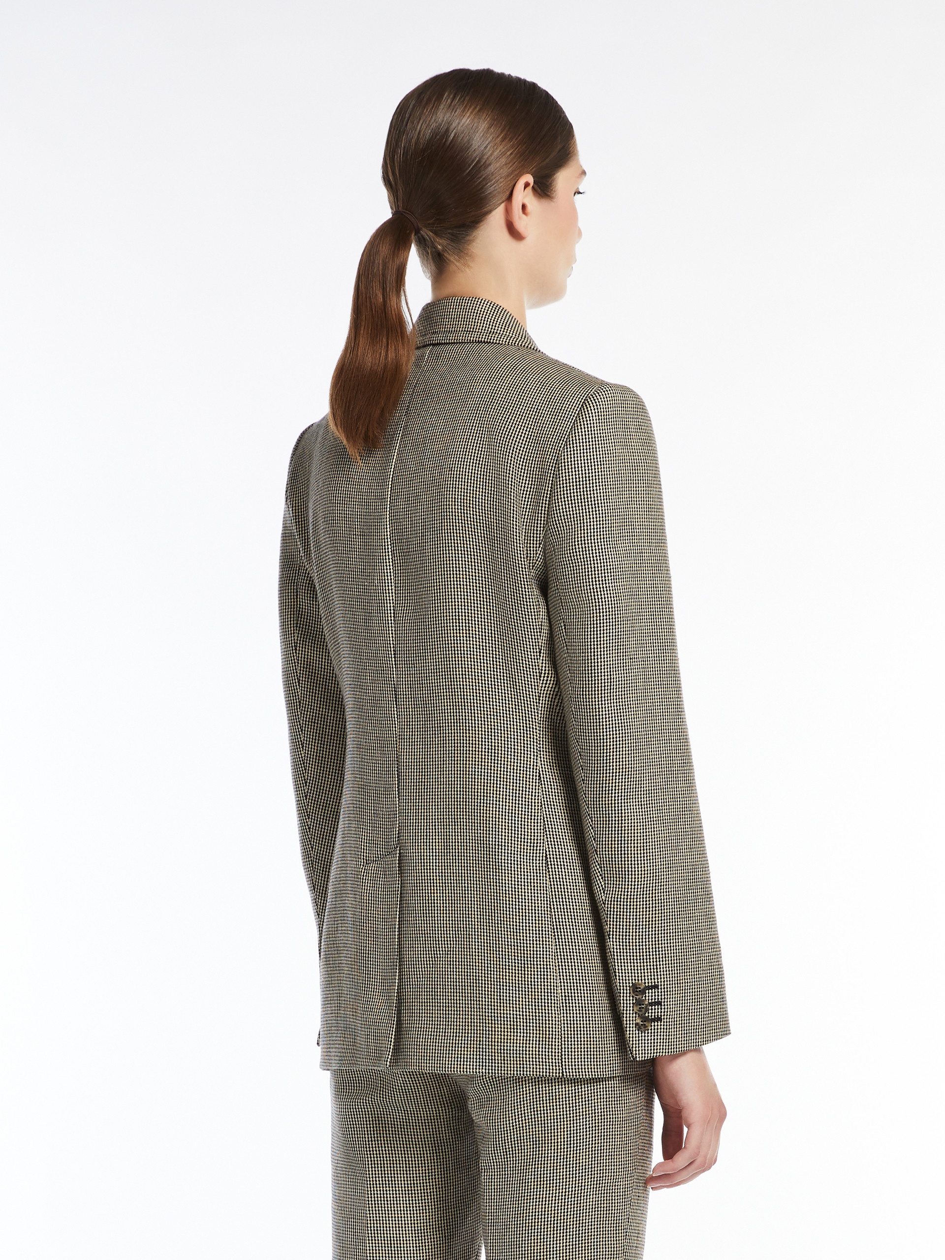 GALLI Cotton and linen single-breasted blazer - 4