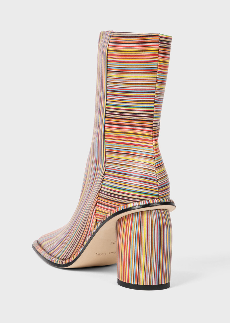 'Amber' 'Signature Stripe' Ankle Boots 4