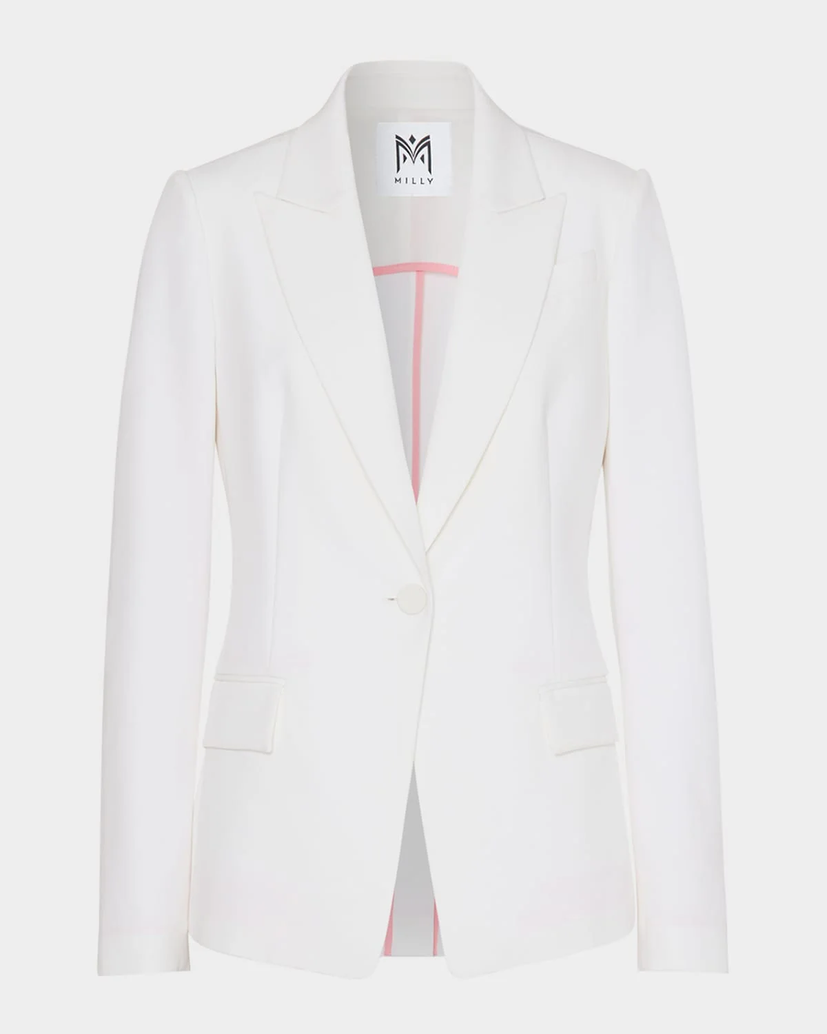 Avery Single-Button Cady Blazer - 1