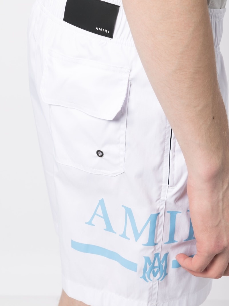 logo-print track shorts - 5