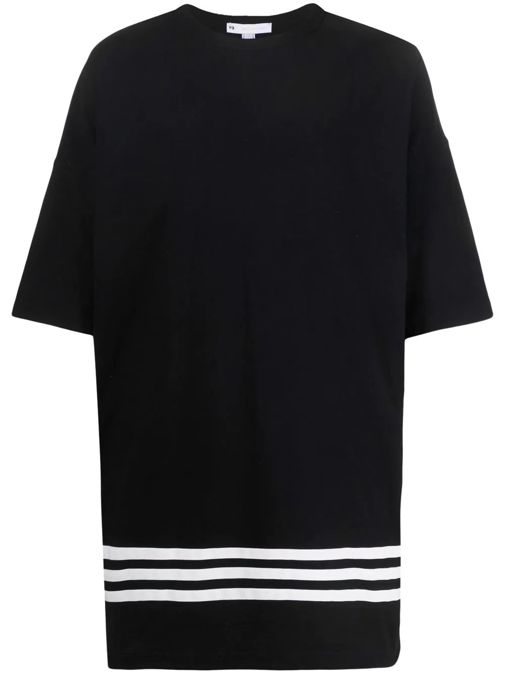 stripe-detail short-sleeve T-shirt - 1