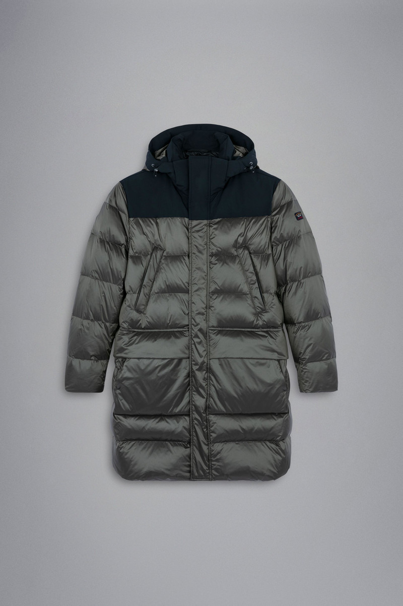 COLOR BLOCK PARKA - 1