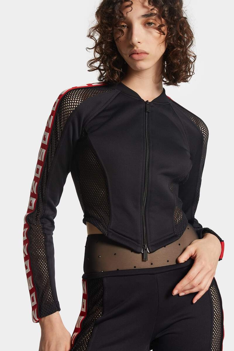 DSQ2 MESH TAPING  ZIPPED JACKET - 6