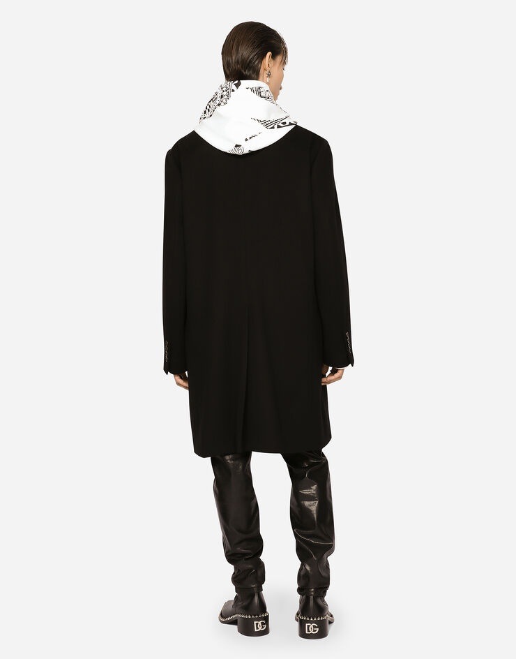Deconstructed double-breasted wool coat - 3