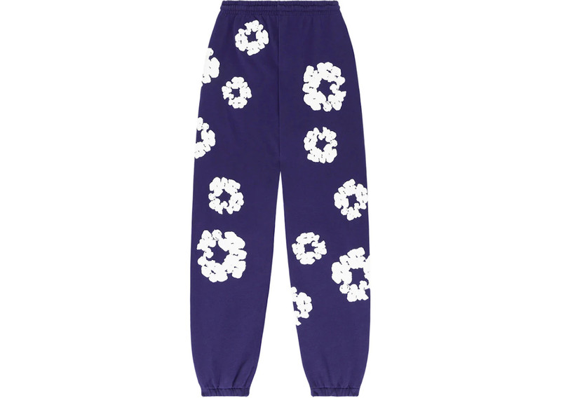 DENIM TEARS Denim Tears The Cotton Wreath Sweatpants Purple outlook