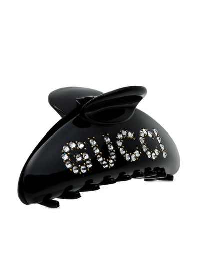 GUCCI crystal-embellished claw clip outlook