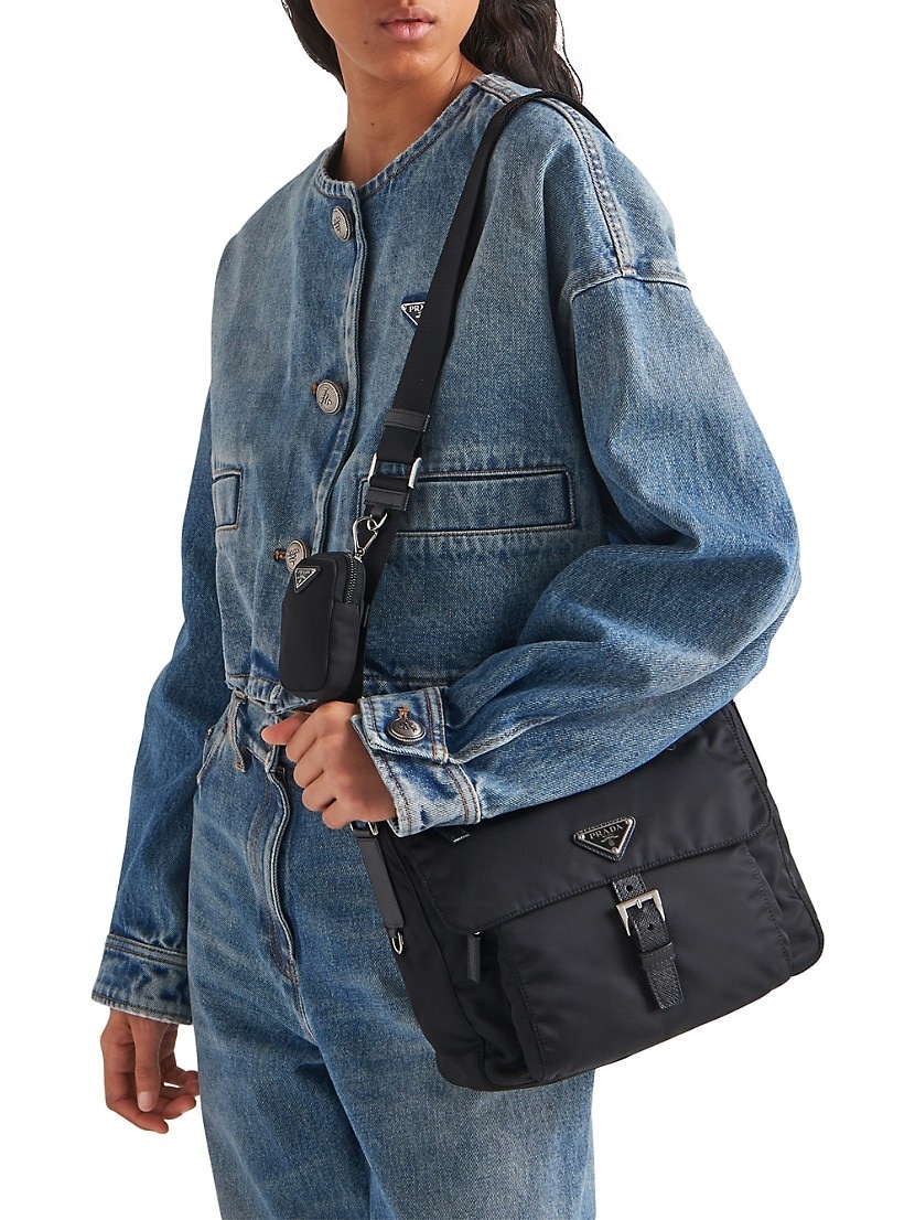 【無料郵送/関税込/正規品】 Prada Duet Re-Nylon Shoulder Bag PRADA 関税込み デュエット Re-Nylon バケットバッグ