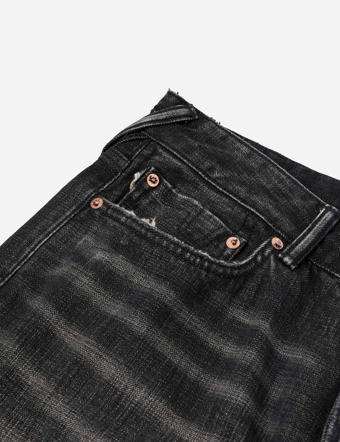 7-Pocket Design Washed Relax Vintage Straight Fit Jeans #2030 - 9