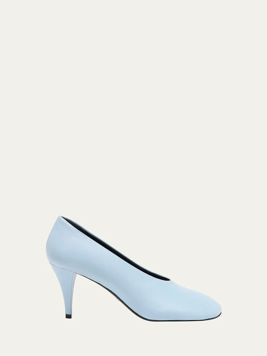 Glove Leather Stiletto Pumps - 1