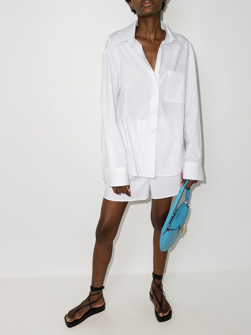 The Frankie Shop Lui oversized shirt outlook