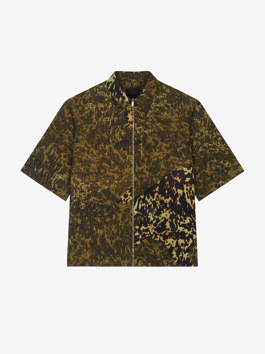 4G ANIMAL PRINTED ZIPPED SHIRT - 1