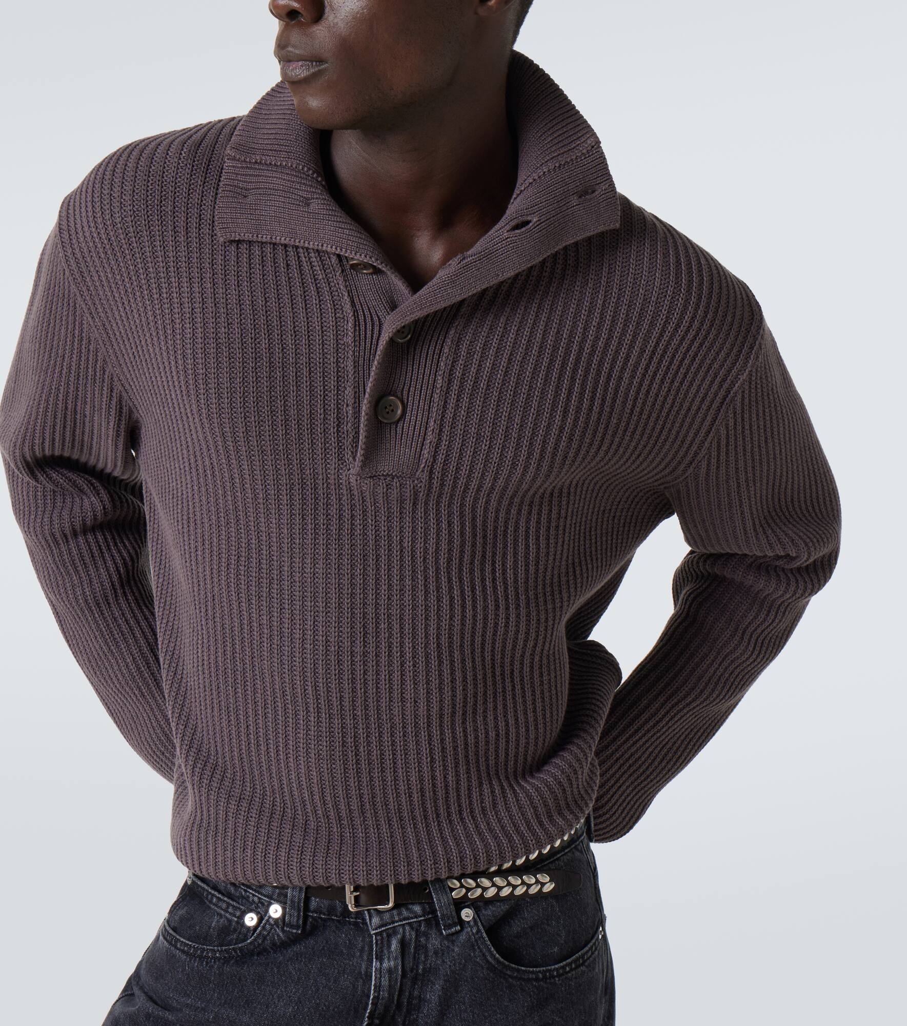 Navigator cotton polo sweater - 5