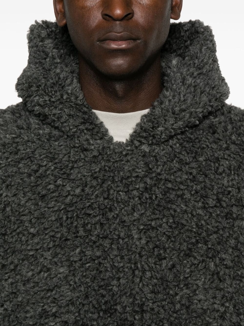 faux-shearling hoodie - 5