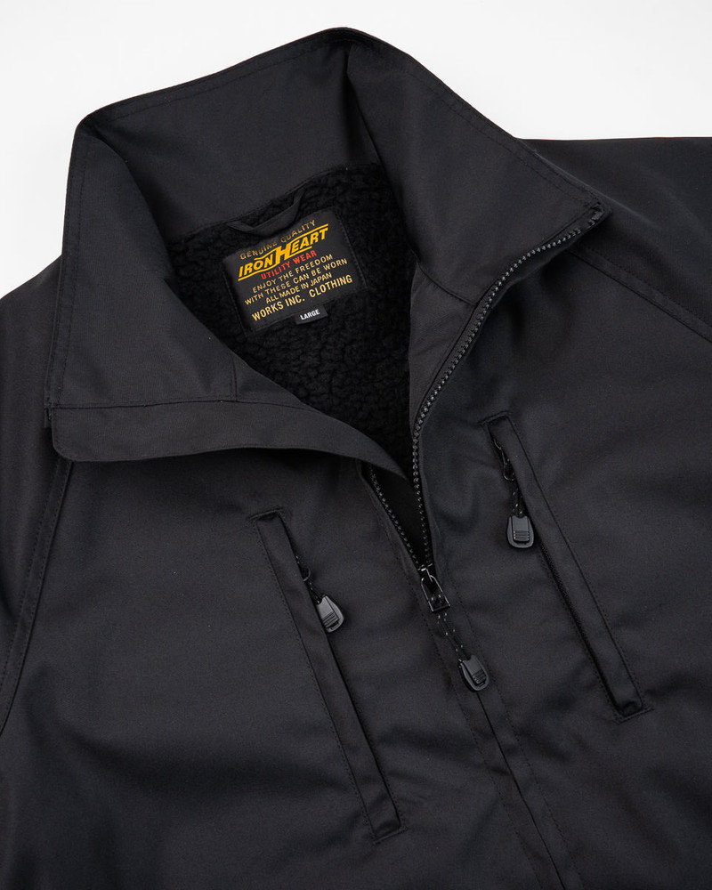 IHJ-152-BLK CORDURA® FLEECE LINED WINDBREAKER - BLACK 8