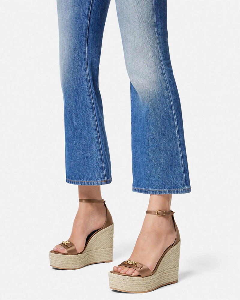 Medusa '95 Satin Wedge Sandals 120 mm 3