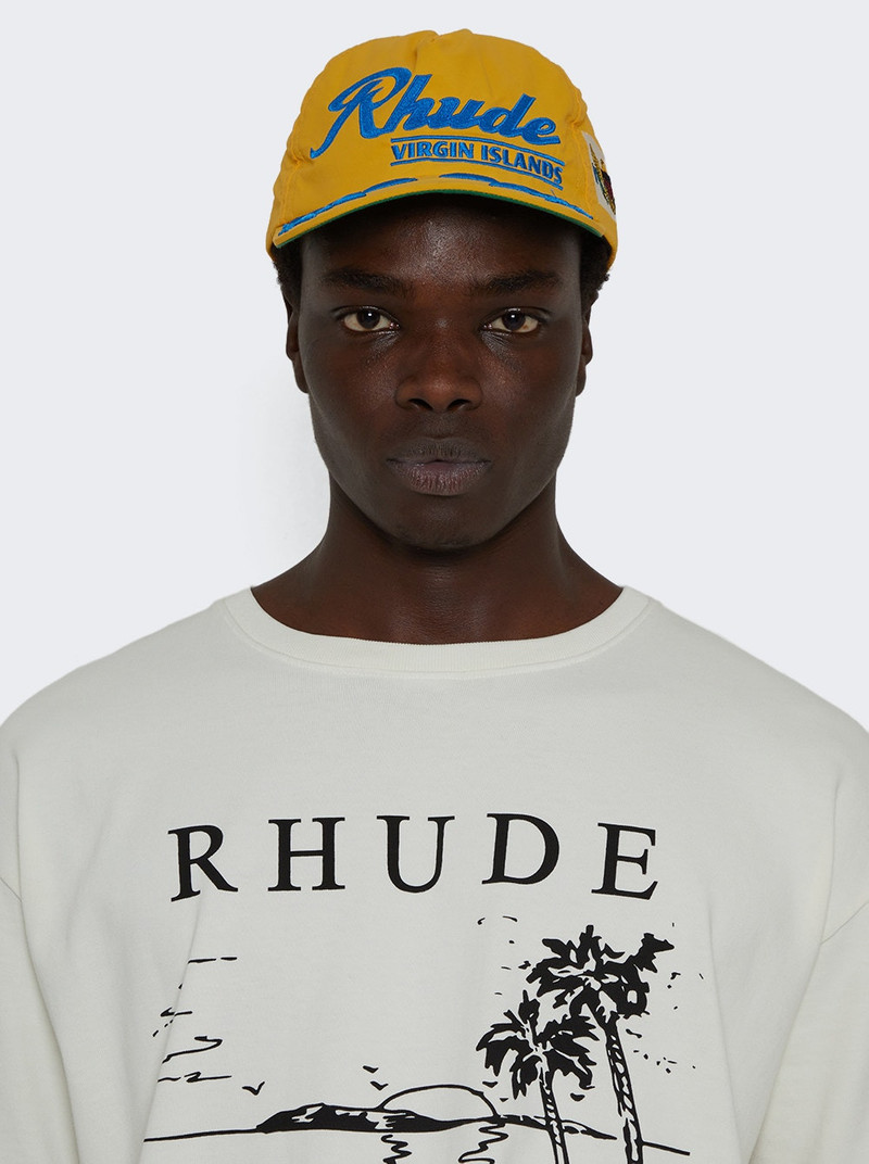 Rhude Rhude Virgin Islands Hat Yellow And Blue outlook