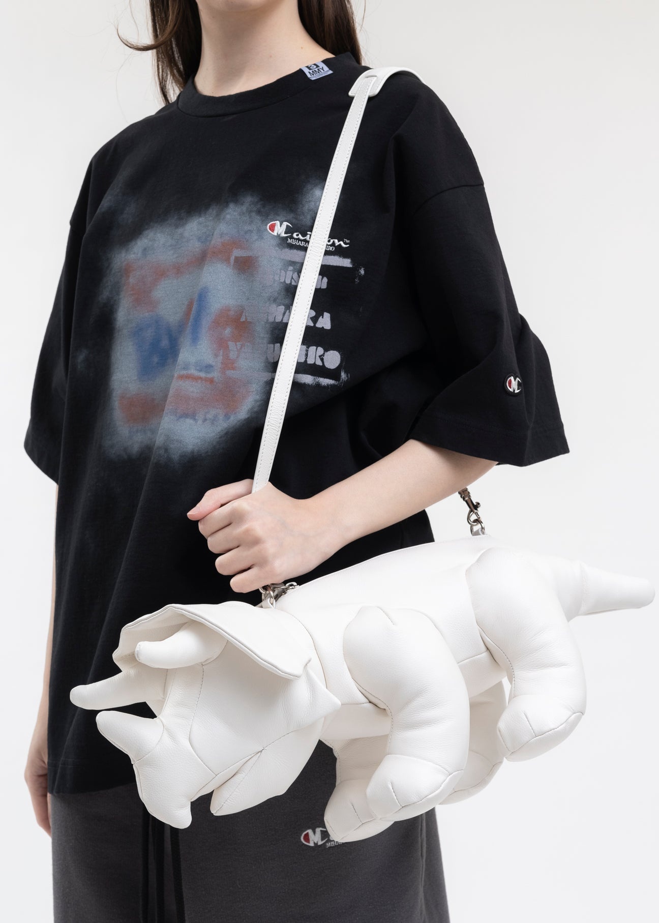 WHITE TRICERATOPS  BAG - 11